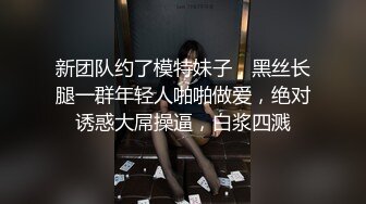 新团队约了模特妹子，黑丝长腿一群年轻人啪啪做爱，绝对诱惑大屌操逼，白浆四溅