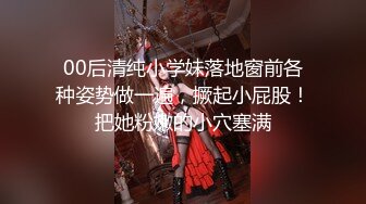 00后清纯小学妹落地窗前各种姿势做一遍，撅起小屁股！把她粉嫩的小穴塞满