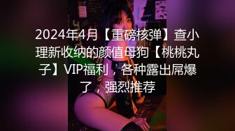 2024年4月【重磅核弹】查小理新收纳的颜值母狗【桃桃丸子】VIP福利，各种露出屌爆了，强烈推荐